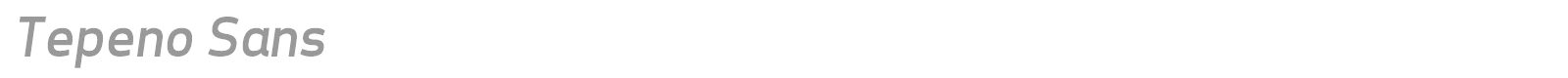 Tepeno Sans font preview